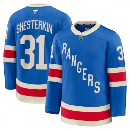 New York Rangers Trikot Fanatics Centennial Premium Igor Shesterkin 2025-26 Blau - Herren New York Rangers Trikot Fanatics Centennial Premium Igor Shesterkin 2025-26 Blau - Herren