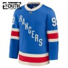 New York Rangers Trikot Fanatics Centennial Premium Mika Zibanejad 2025-26 Blau - Kinder