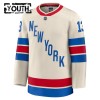 New York Rangers Trikot Fanatics Premium Alexis Lafreniere 2025-26 Weiss Winter Classic - Kinder