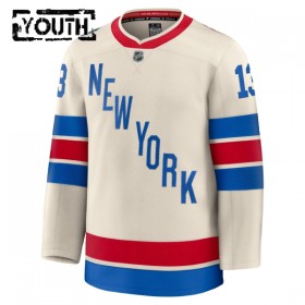 New York Rangers Trikot Fanatics Premium Alexis Lafreniere 2025-26 Weiss Winter Classic - Kinder