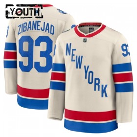 New York Rangers Trikot Fanatics Premium Mika Zibanejad 2025-26 Weiss Winter Classic - Kinder