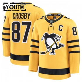Pittsburgh Penguins Trikot Fanatics Premium Sidney Crosby 2025-26 Gold Ausweich - Kinder