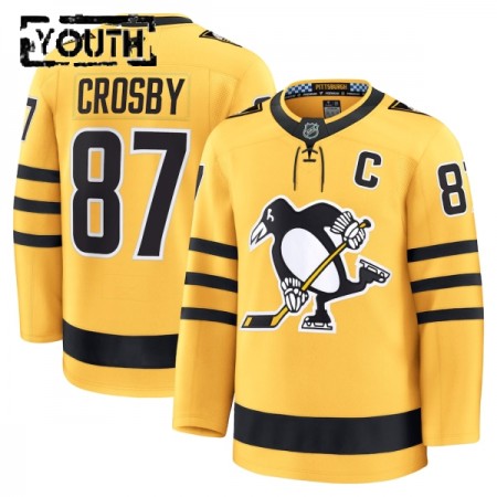 Pittsburgh Penguins Trikot Fanatics Premium Sidney Crosby 2025-26 Gold Ausweich - Kinder Pittsburgh Penguins Trikot Fanatics Premium Sidney Crosby 2025-26 Gold Ausweich - Kinder