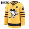 Pittsburgh Penguins Trikot Fanatics Premium Sidney Crosby 2025-26 Gold Ausweich - Kinder