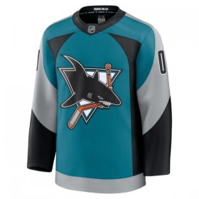 San Jose Sharks Trikot Custom Fanatics Premium 2025-26 Teal Ausweich - Herren