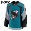 San Jose Sharks Trikot Custom Fanatics Premium 2025-26 Teal Ausweich - Kinder