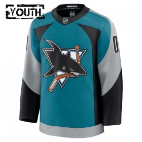 San Jose Sharks Trikot Custom Fanatics Premium 2025-26 Teal Ausweich - Kinder