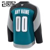 San Jose Sharks Trikot Custom Fanatics Premium 2025-26 Teal Ausweich - Kinder