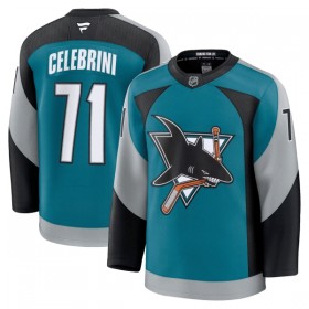 San Jose Sharks Trikot Fanatics Premium Macklin Celebrini 2025-26 Teal Ausweich - Herren