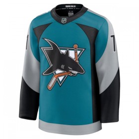 San Jose Sharks Trikot Fanatics Premium Macklin Celebrini 2025-26 Teal Ausweich - Herren