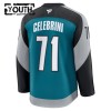 San Jose Sharks Trikot Fanatics Premium Macklin Celebrini 2025-26 Teal Ausweich - Kinder