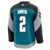San Jose Sharks Trikot Fanatics Premium Will Smith 2025-26 Teal Ausweich - Herren