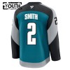 San Jose Sharks Trikot Fanatics Premium Will Smith 2025-26 Teal Ausweich - Kinder