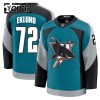 San Jose Sharks Trikot Fanatics Premium William Eklund 2025-26 Teal Ausweich - Kinder