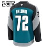 San Jose Sharks Trikot Fanatics Premium William Eklund 2025-26 Teal Ausweich - Kinder