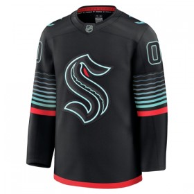 Seattle Kraken Trikot Custom Fanatics Premium 2025-26 Schwarz Ausweich - Herren