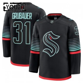 Seattle Kraken Trikot Fanatics Premium Philipp Grubauer 2025-26 Schwarz Ausweich - Kinder