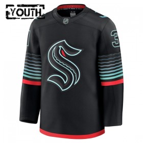 Seattle Kraken Trikot Fanatics Premium Philipp Grubauer 2025-26 Schwarz Ausweich - Kinder