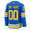 St. Louis Blues Trikot Custom Fanatics Premium 2025-26 Blau Heim - Herren