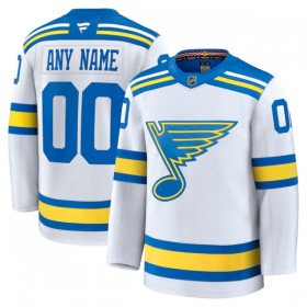 St. Louis Blues Trikot Custom Fanatics Premium 2025-26 Weiss Auswärts - Herren