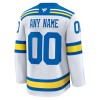 St. Louis Blues Trikot Custom Fanatics Premium 2025-26 Weiss Auswärts - Herren