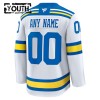 St. Louis Blues Trikot Custom Fanatics Premium 2025-26 Weiss Auswärts - Kinder