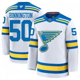 St. Louis Blues Trikot Fanatics Premium Binnington Jordan 2025-26 Weiss Auswärts - Herren