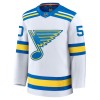 St. Louis Blues Trikot Fanatics Premium Binnington Jordan 2025-26 Weiss Auswärts - Herren