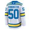 St. Louis Blues Trikot Fanatics Premium Binnington Jordan 2025-26 Weiss Auswärts - Herren