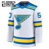 St. Louis Blues Trikot Fanatics Premium Binnington Jordan 2025-26 Weiss Auswärts - Kinder