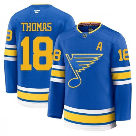 St. Louis Blues Trikot Fanatics Premium Robert Thomas 2025-26 Blau Heim - Herren St. Louis Blues Trikot Fanatics Premium Robert Thomas 2025-26 Blau Heim - Herren