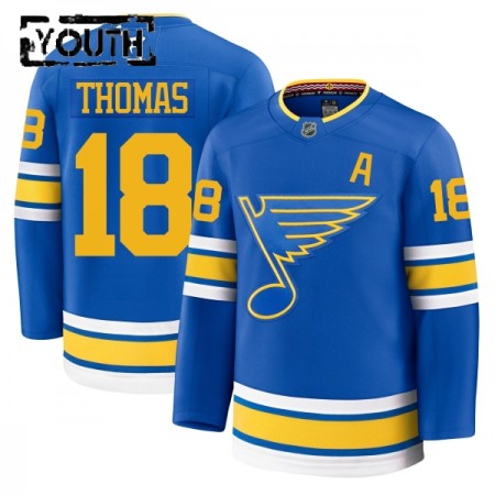 St. Louis Blues Trikot Fanatics Premium Robert Thomas 2025-26 Blau Heim - Kinder St. Louis Blues Trikot Fanatics Premium Robert Thomas 2025-26 Blau Heim - Kinder