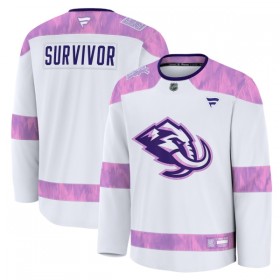 Trikot Custom Utah Hockey Club Fanatics Hockey Fights Cancer Practice Weiss - Herren