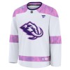 Trikot Custom Utah Hockey Club Fanatics Hockey Fights Cancer Practice Weiss - Herren