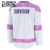 Trikot Custom Utah Hockey Club Fanatics Hockey Fights Cancer Practice Weiss - Kinder