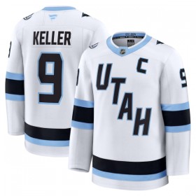 Trikot Utah Hockey Club Fanatics Premium Clayton Keller Weiss Auswärts - Herren