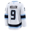 Trikot Utah Hockey Club Fanatics Premium Clayton Keller Weiss Auswärts - Herren