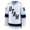 Trikot Utah Hockey Club Fanatics Premium Logan Cooley Weiss Auswärts - Herren