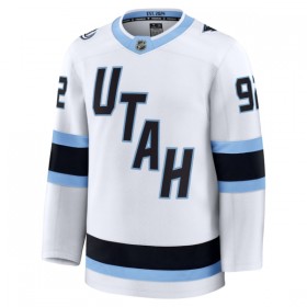 Trikot Utah Hockey Club Fanatics Premium Logan Cooley Weiss Auswärts - Herren