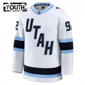 Trikot Utah Hockey Club Fanatics Premium Logan Cooley Weiss Auswärts - Kinder