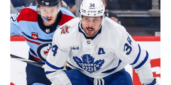 Auston Matthews erzielt sein 40. Saisontor und erreicht den Meilenstein von 600 Karrierepunkten Auston Matthews erzielt sein 40. Saisontor und erreicht den Meilenstein von 600 Karrierepunkten