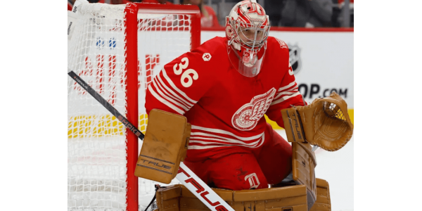John Gibsons Weg zurück zu alter Stärke bei den Red Wings John Gibsons Weg zurück zu alter Stärke bei den Red Wings