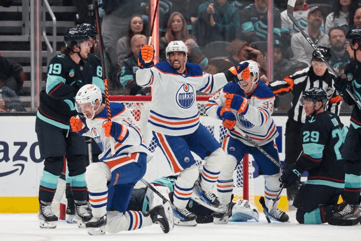 Die Oilers besiegten Kraken mit 4:1 und beendeten damit die Niederlagenserie von vier Spielen